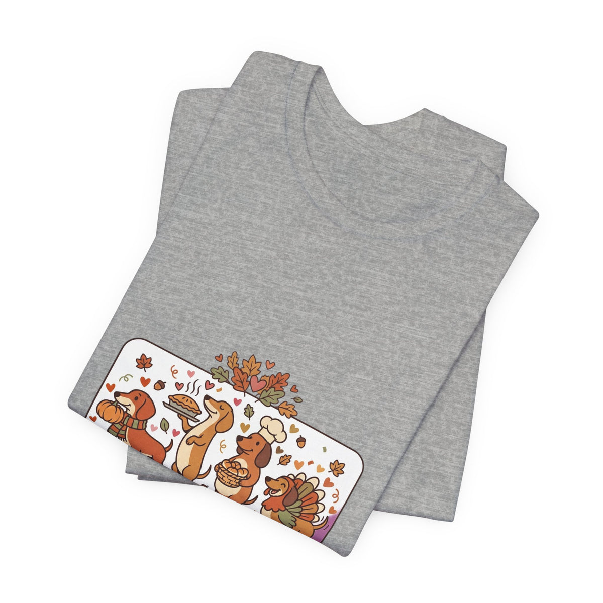 Dinner Helpers Thanksgiving T-Shirt | Cute Turkey, Pumpkins & Fall Foliage