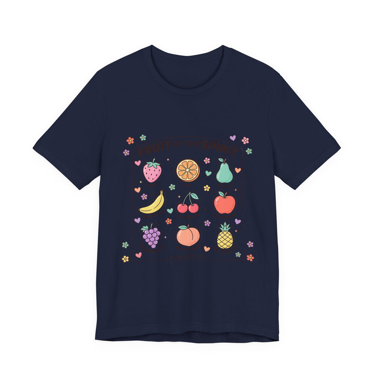 Fruit of the Spirit T-Shirt | Christian Rainbow Scripture Tee