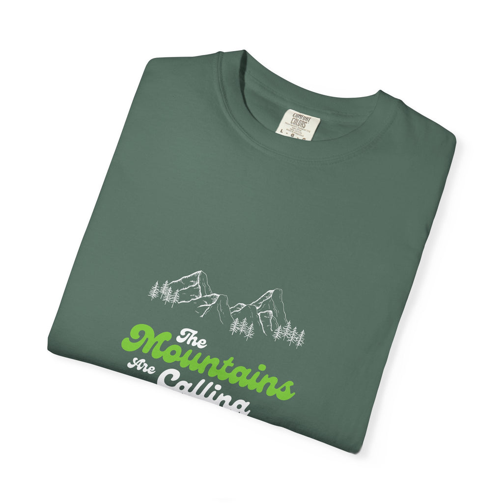 Mountains Are Calling T-Shirt — Outdoor Adventure Graphic Tee