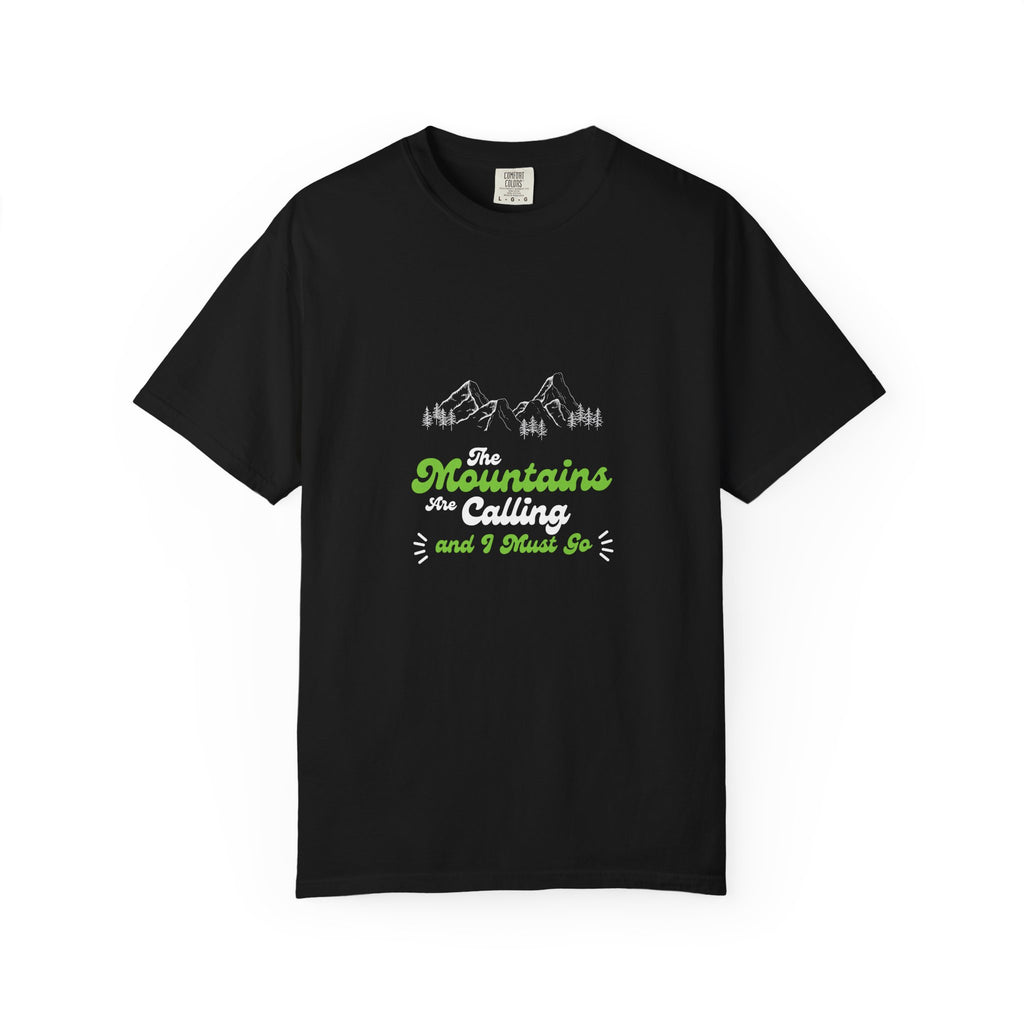 Mountains Are Calling T-Shirt — Outdoor Adventure Graphic Tee
