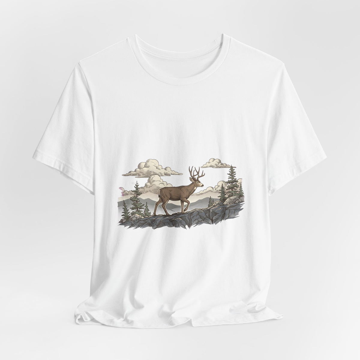 Vintage Deer Buck Tee | Hunting Season, Forest Antlers