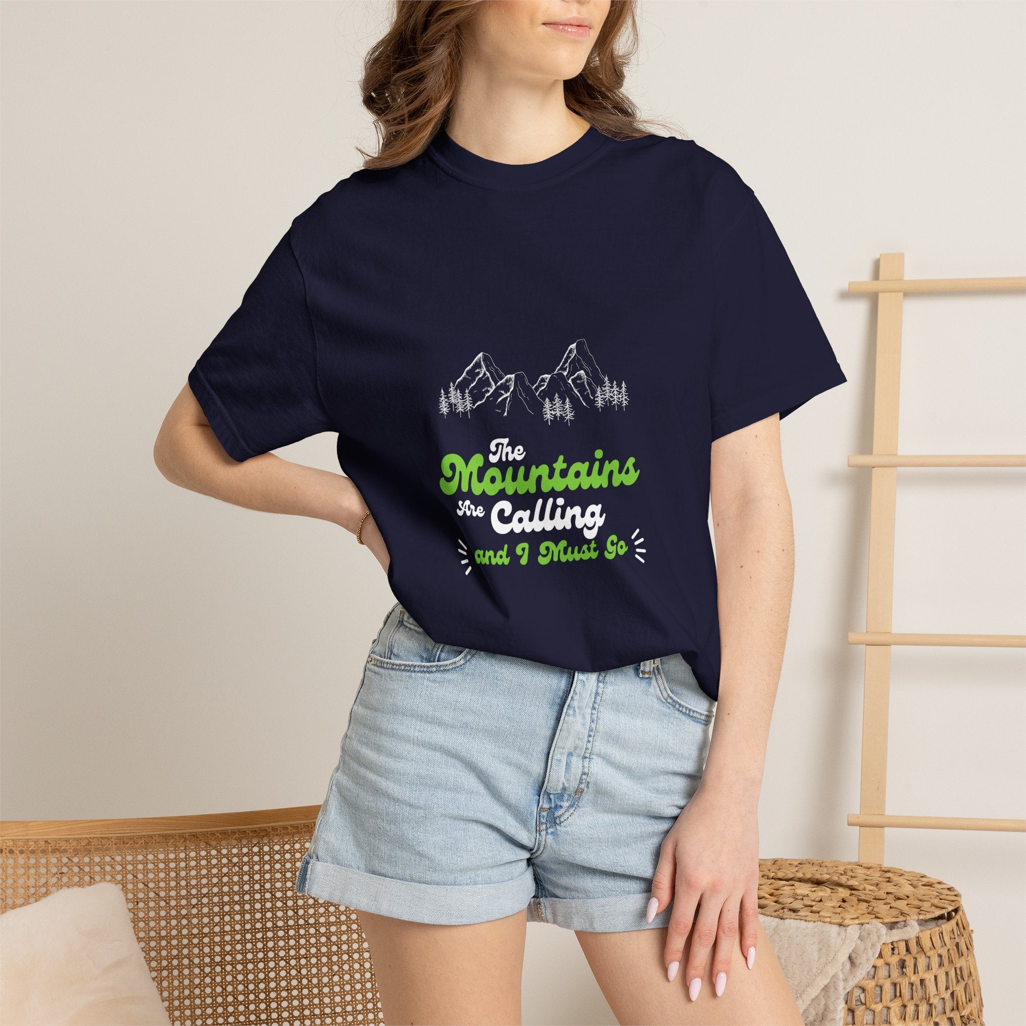 Mountains Are Calling T-shirt — Outdoor Hiking Adventure Tee