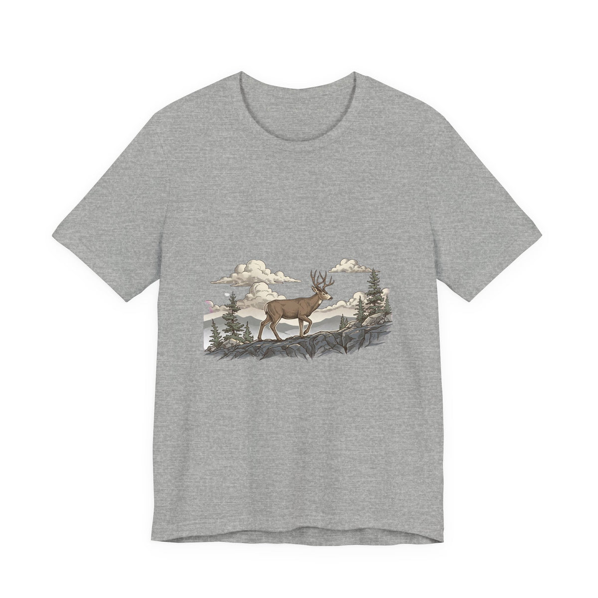 Vintage Deer Buck Tee | Hunting Season, Forest Antlers