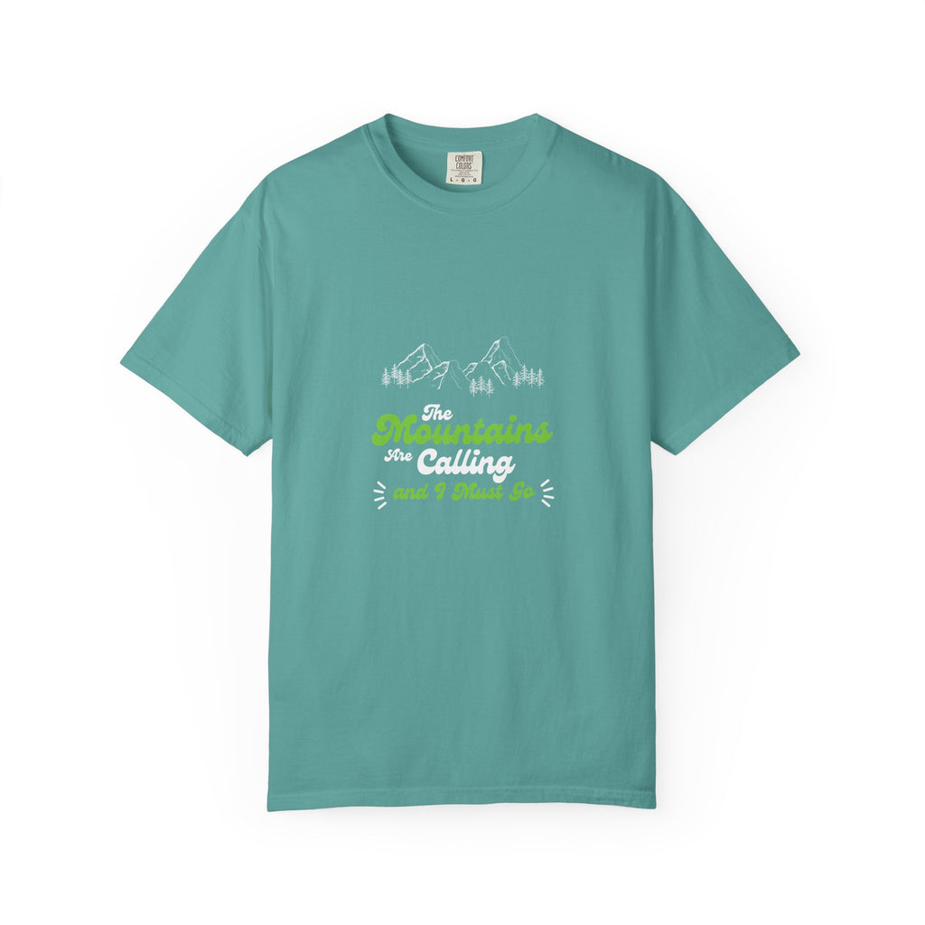 Mountains Are Calling T-Shirt — Outdoor Adventure Graphic Tee