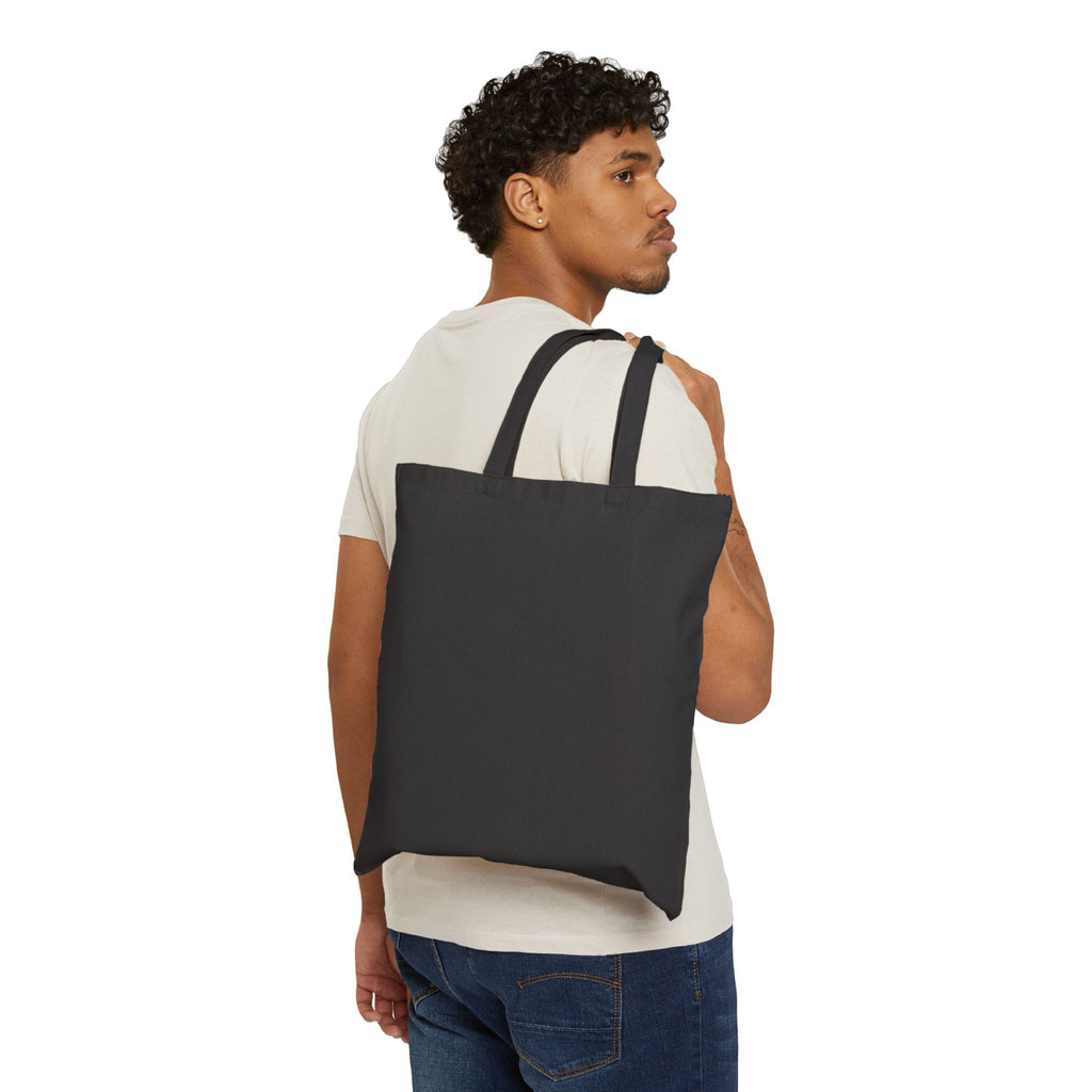 Tote Bag — 'Mountains and I Think So' Green Script Canvas Tote for Nature Lovers