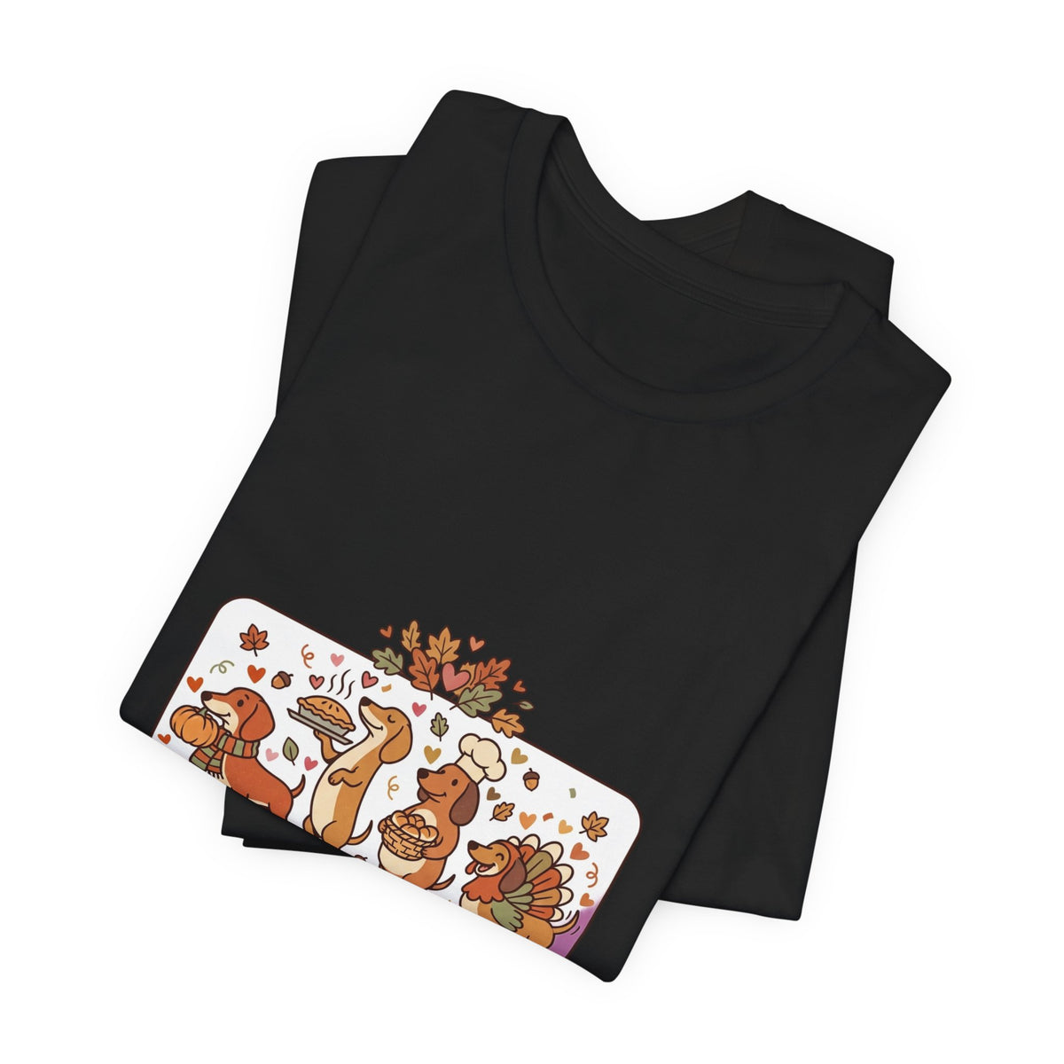 Dinner Helpers Thanksgiving T-Shirt | Cute Turkey, Pumpkins & Fall Foliage