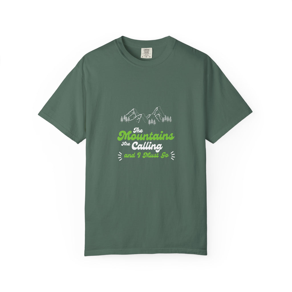 Mountains Are Calling T-Shirt — Outdoor Adventure Graphic Tee