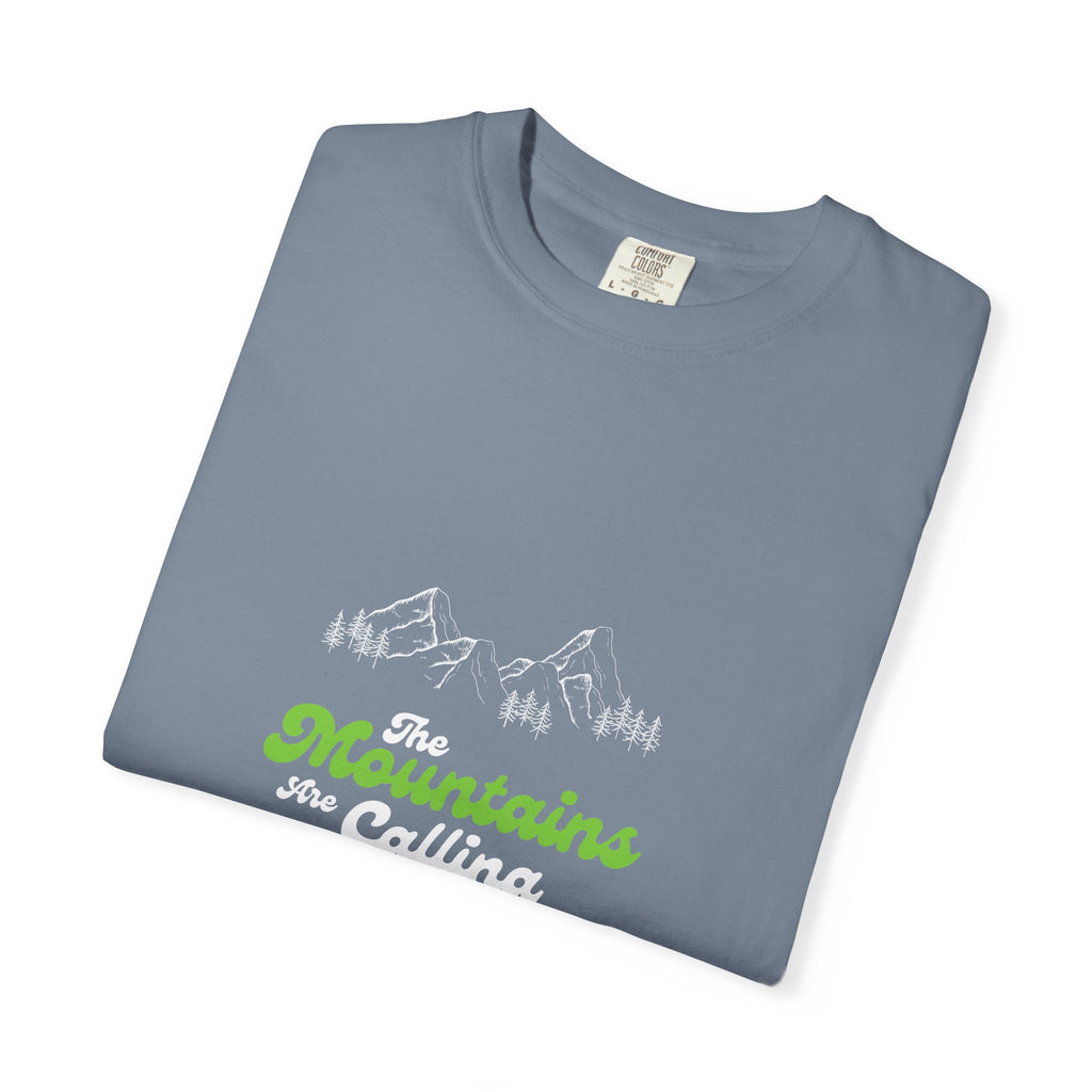 Mountains Are Calling T-Shirt — Outdoor Adventure Graphic Tee
