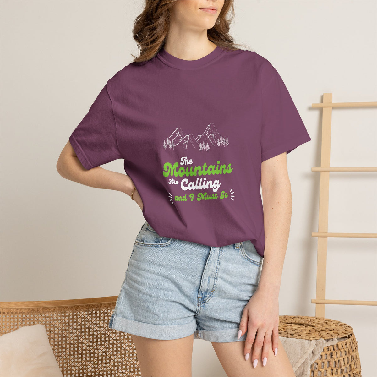 Mountains Are Calling T-Shirt — Outdoor Adventure Graphic Tee
