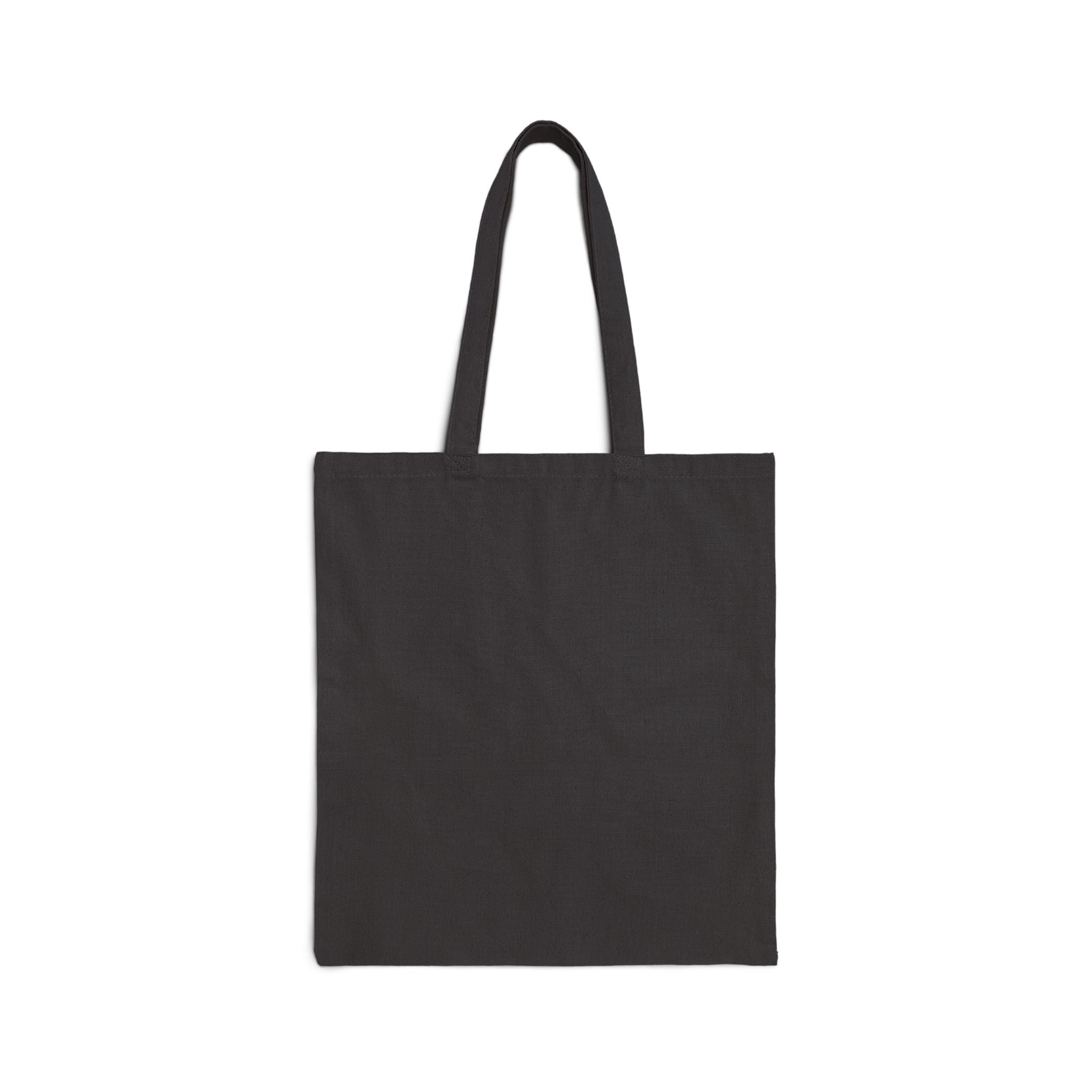 Tote Bag — 'Mountains and I Think So' Green Script Canvas Tote for Nature Lovers