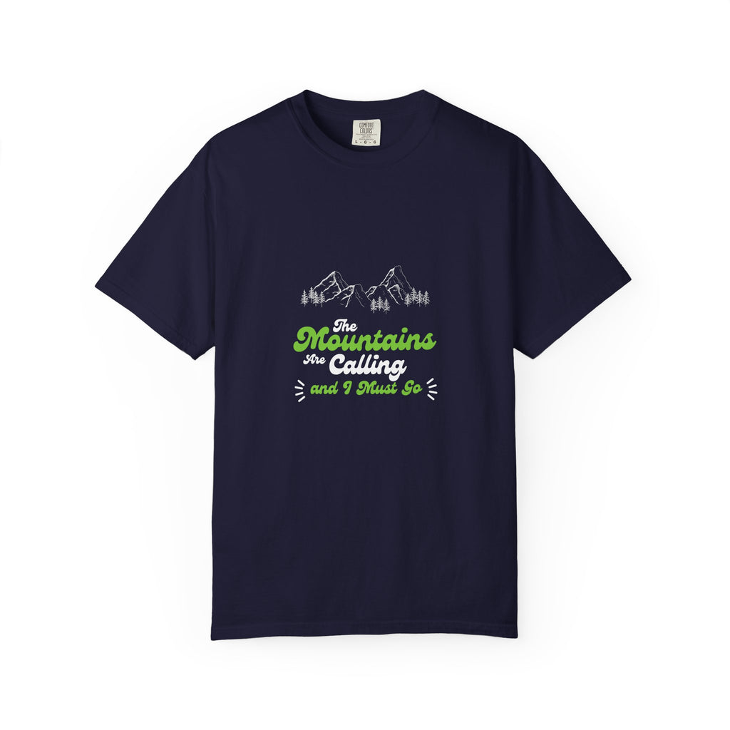 Mountains Are Calling T-Shirt — Outdoor Adventure Graphic Tee