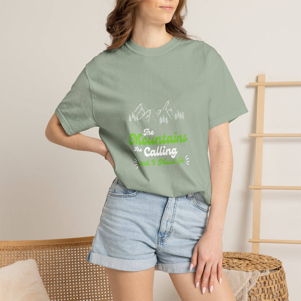 Mountains Are Calling T-shirt — Outdoor Hiking Adventure Tee