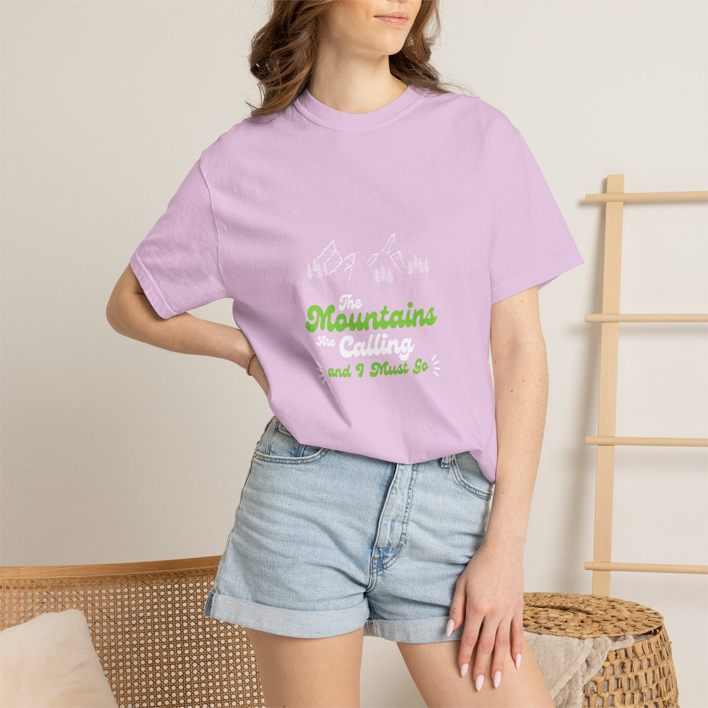 Mountains Are Calling T-Shirt — Outdoor Adventure Graphic Tee