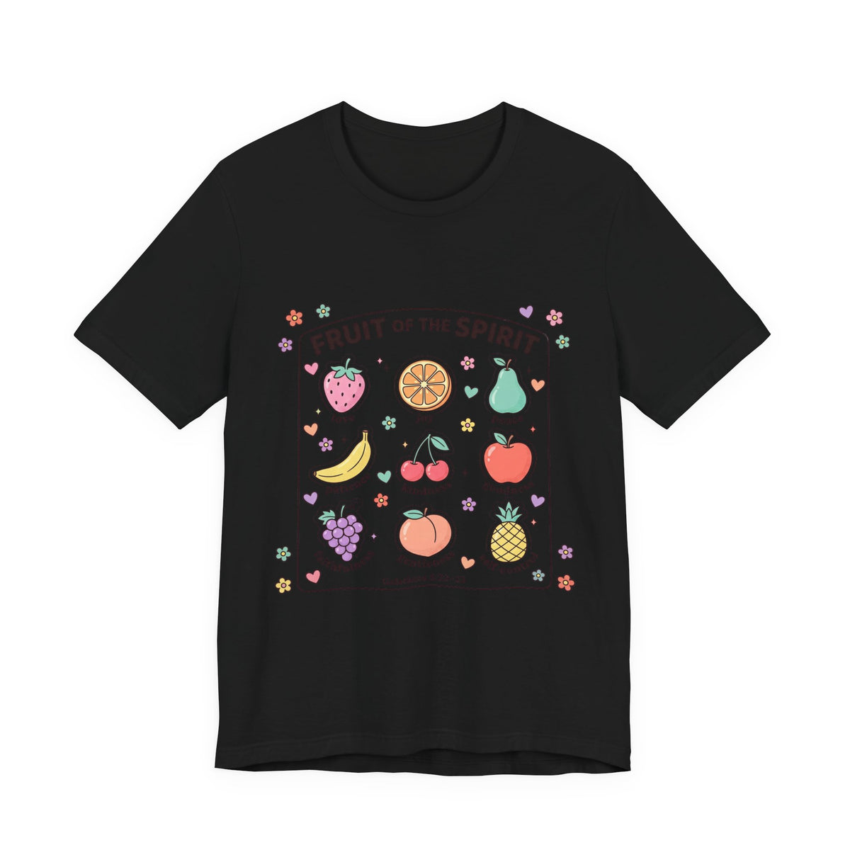 Fruit of the Spirit T-Shirt | Christian Rainbow Scripture Tee