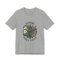 Look Don't Touch floral bouquet Tee, Gothic botanicals, vintage botanical illustration