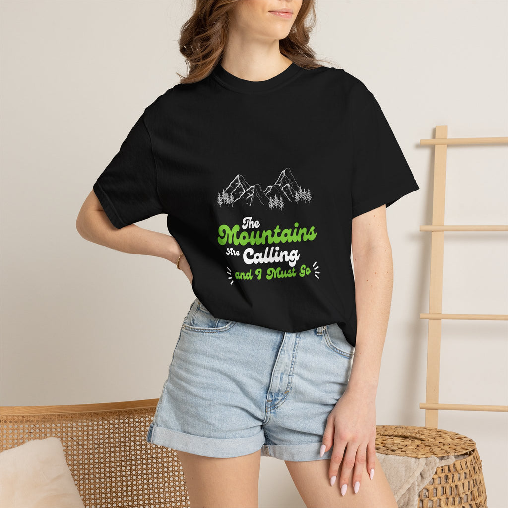 Mountains Are Calling T-shirt — Outdoor Hiking Adventure Tee