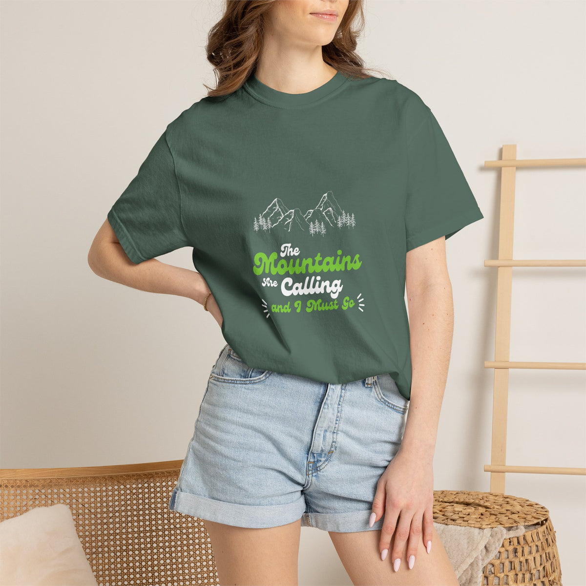 Mountains Are Calling T-Shirt — Outdoor Adventure Graphic Tee