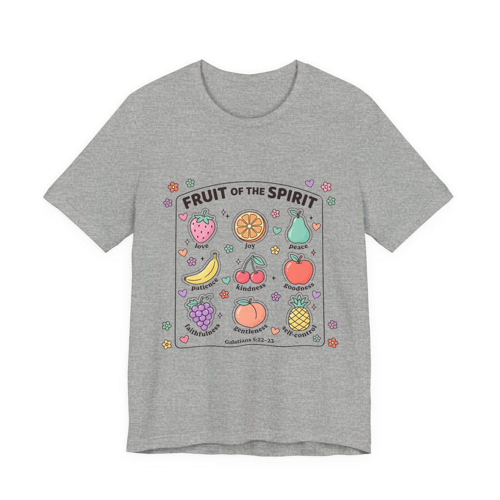 Fruit of the Spirit T-Shirt | Christian Rainbow Scripture Tee