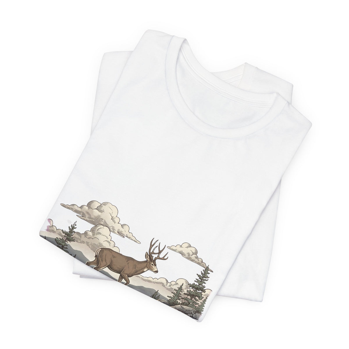 Vintage Deer Buck Tee | Hunting Season, Forest Antlers