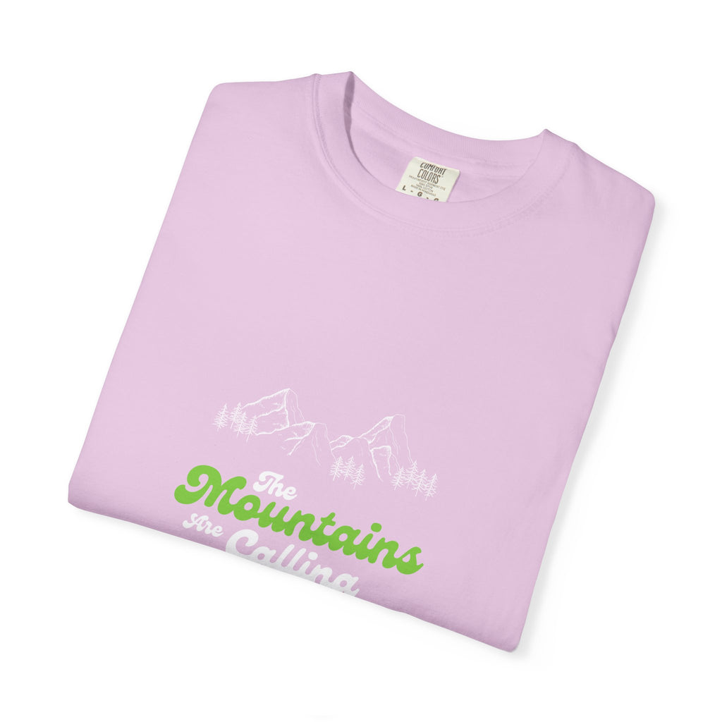 Mountains Are Calling T-Shirt — Outdoor Adventure Graphic Tee
