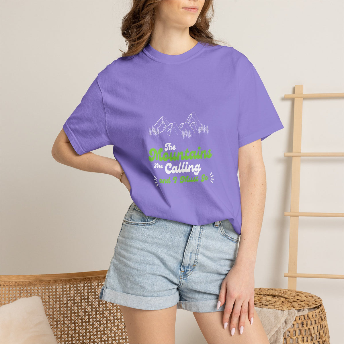 Mountains Are Calling T-Shirt — Outdoor Adventure Graphic Tee