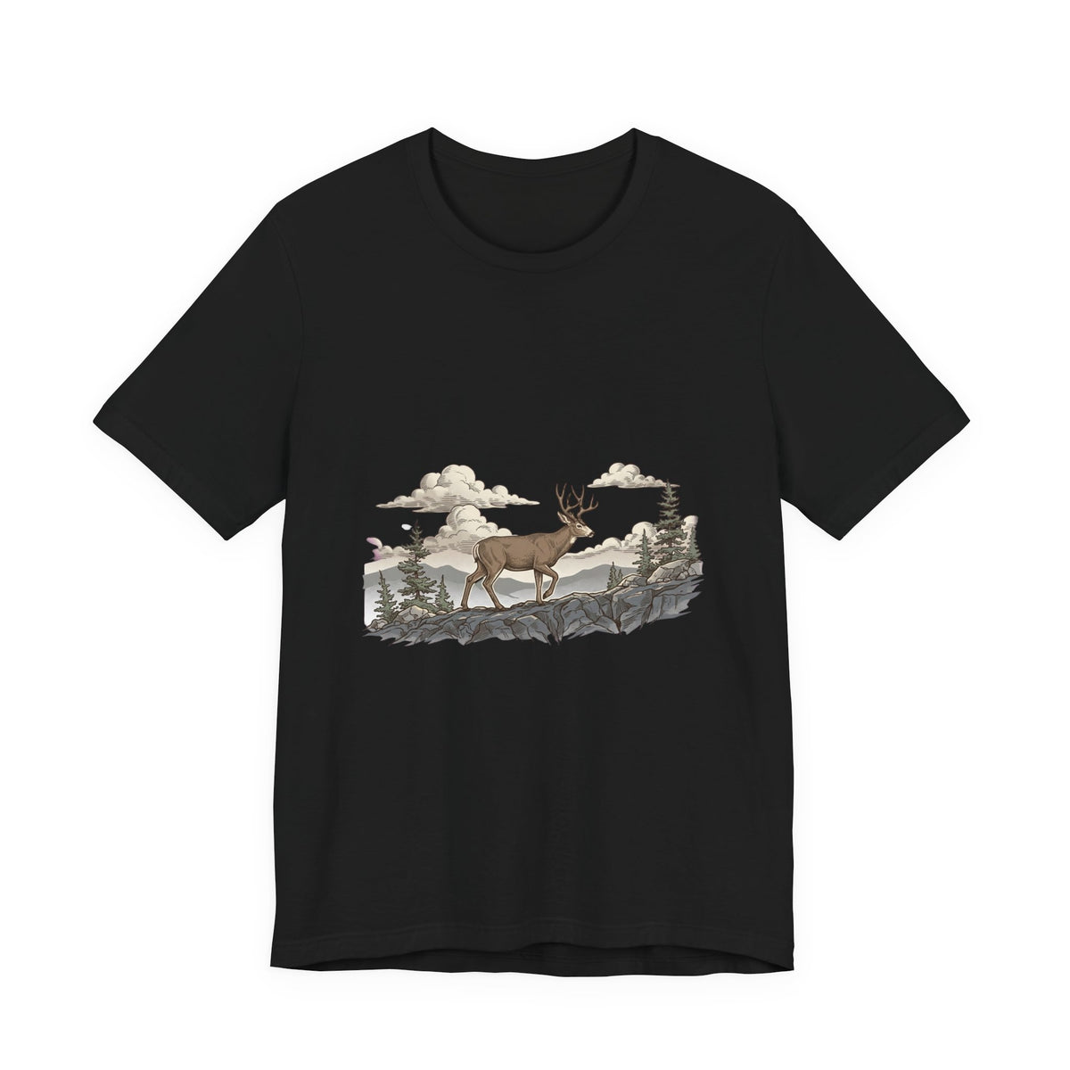 Vintage Deer Buck Tee | Hunting Season, Forest Antlers
