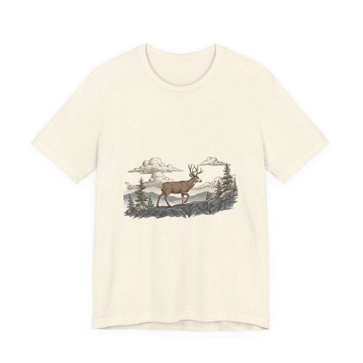 Vintage Deer Buck Tee | Hunting Season, Forest Antlers