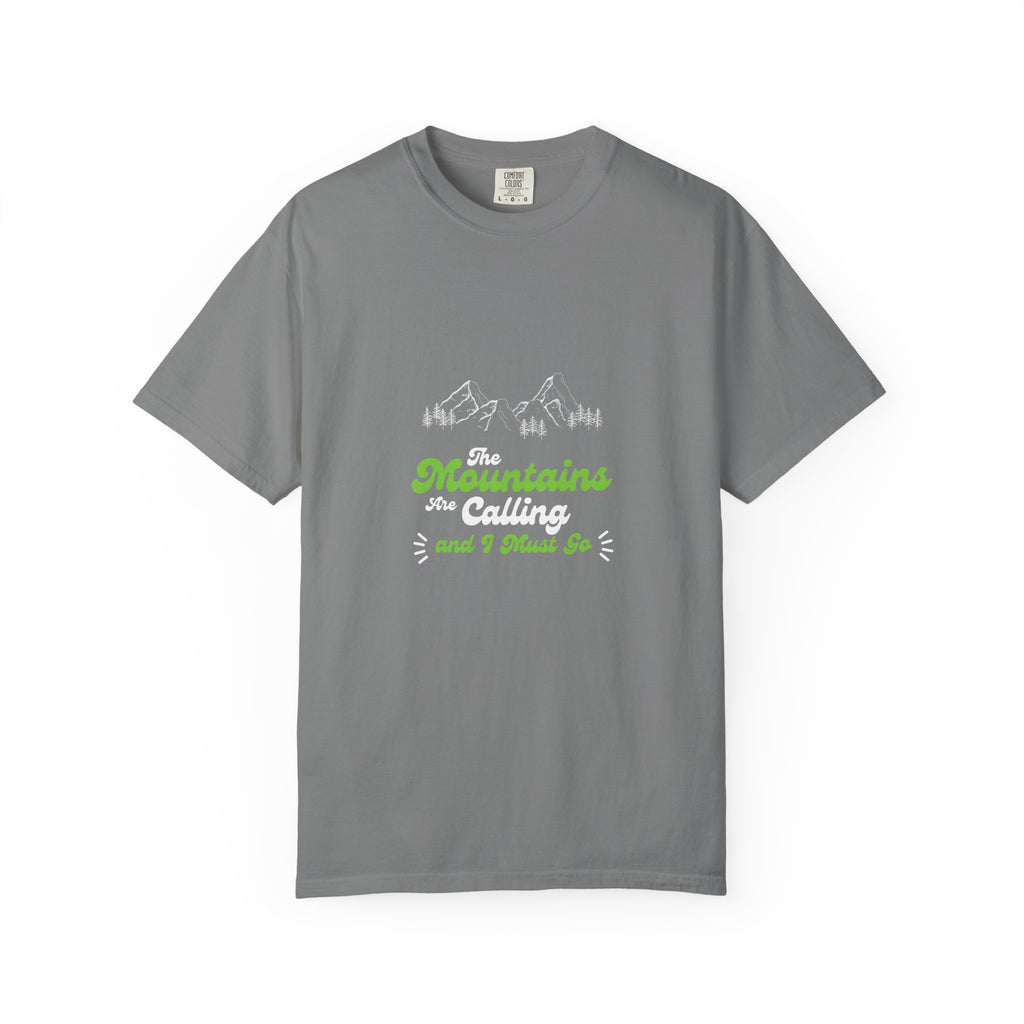 Mountains Are Calling T-Shirt — Outdoor Adventure Graphic Tee