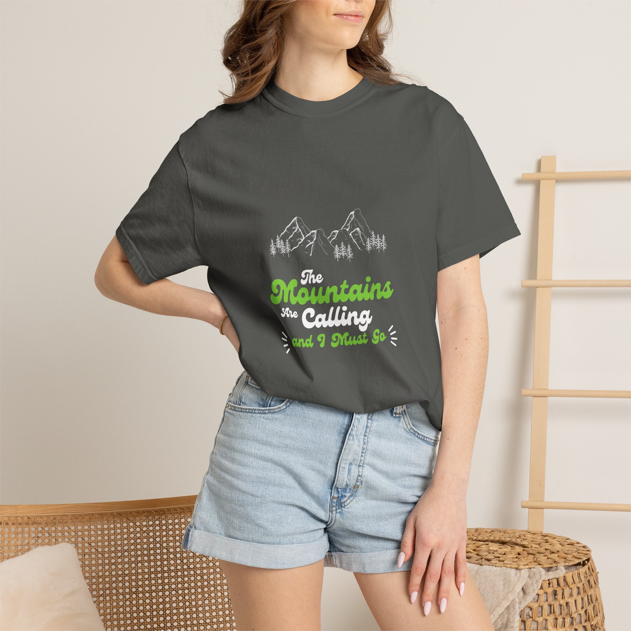 Mountains Are Calling T-shirt — Outdoor Hiking Adventure Tee