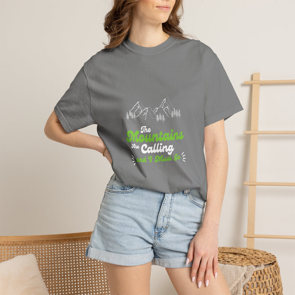 Mountains Are Calling T-shirt — Outdoor Hiking Adventure Tee