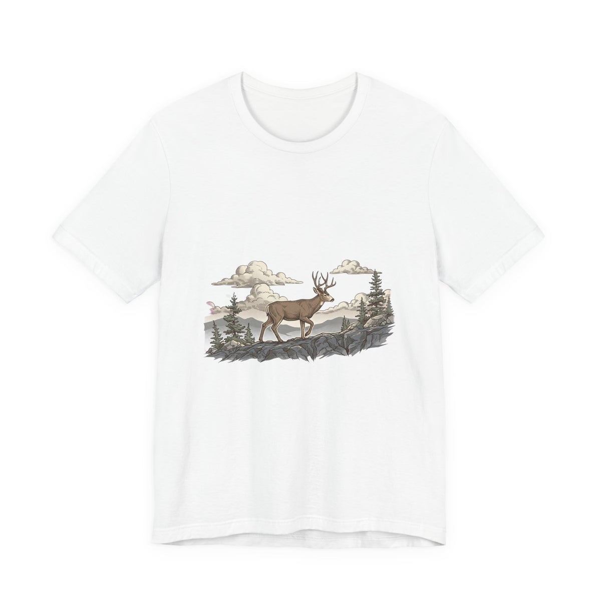 Vintage Deer Buck Tee | Hunting Season, Forest Antlers