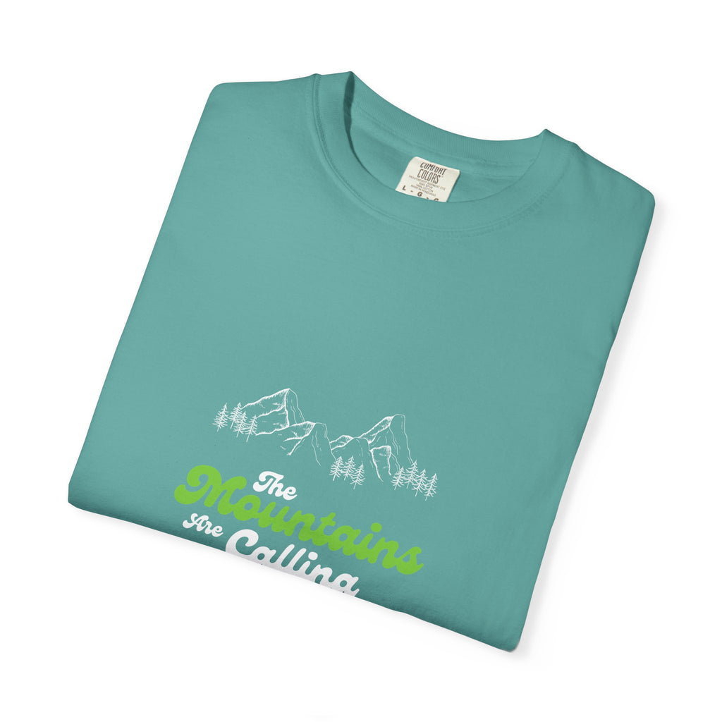 Mountains Are Calling T-Shirt — Outdoor Adventure Graphic Tee