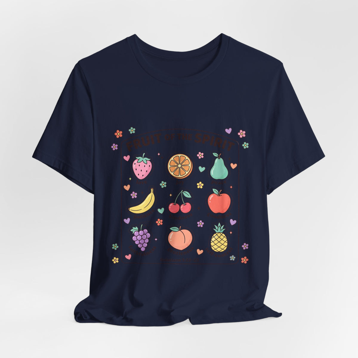 Fruit of the Spirit T-Shirt | Christian Rainbow Scripture Tee