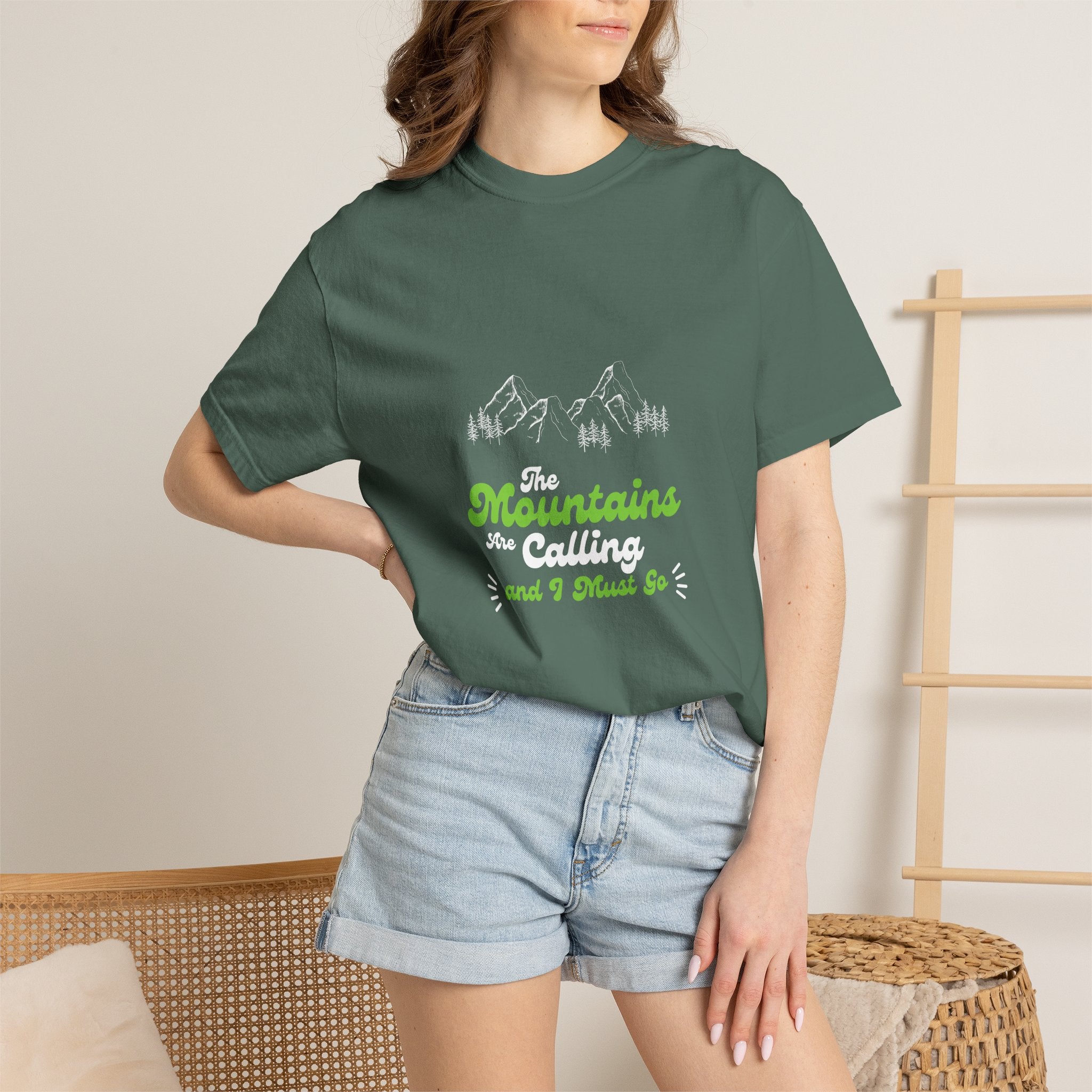 Mountains Are Calling T-shirt — Outdoor Hiking Adventure Tee