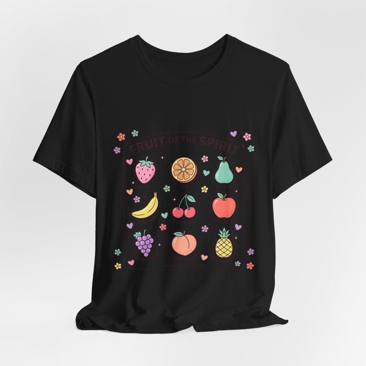 Fruit of the Spirit T-Shirt | Christian Rainbow Scripture Tee