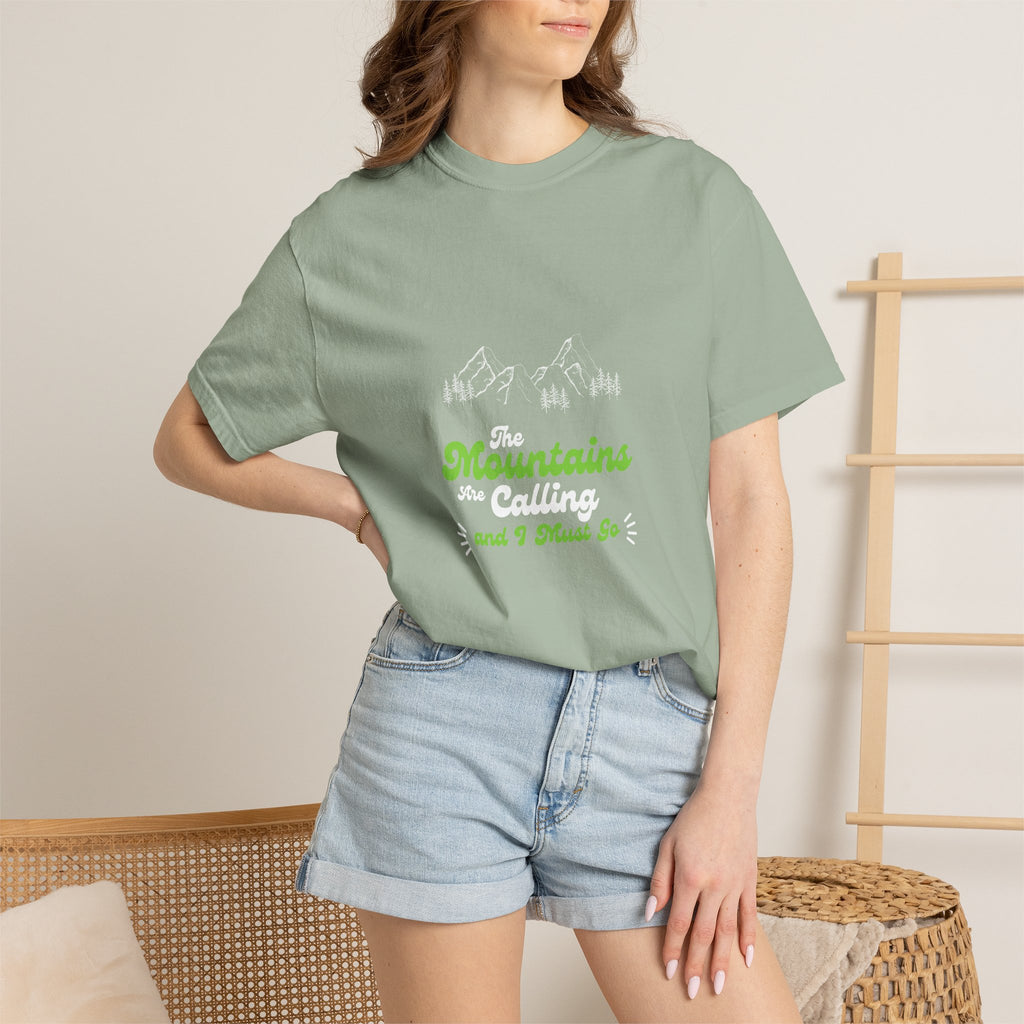 Mountains Are Calling T-Shirt — Outdoor Adventure Graphic Tee