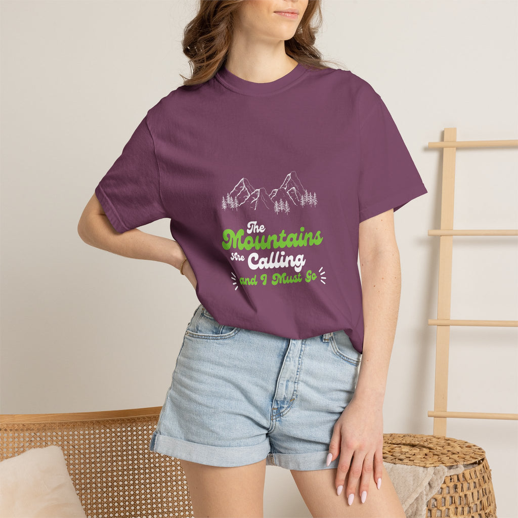 Mountains Are Calling T-shirt — Outdoor Hiking Adventure Tee