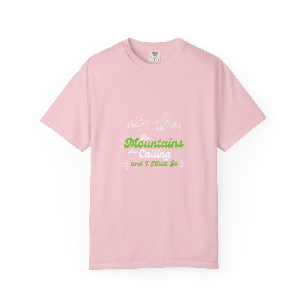 Mountains Are Calling T-Shirt — Outdoor Adventure Graphic Tee