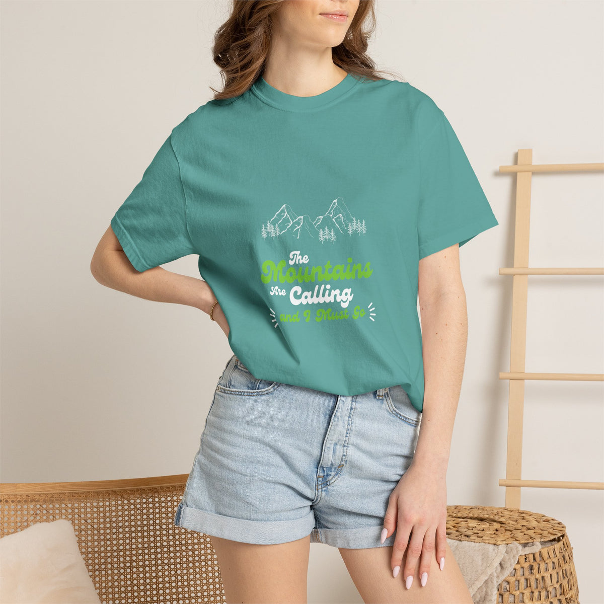 Mountains Are Calling T-Shirt — Outdoor Adventure Graphic Tee